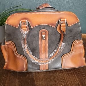 Stylish Two-Tone Handbag